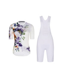 RIVANELLE Cycling short sleeve jersey and shorts - FLOWERY LADY - white/multicolour